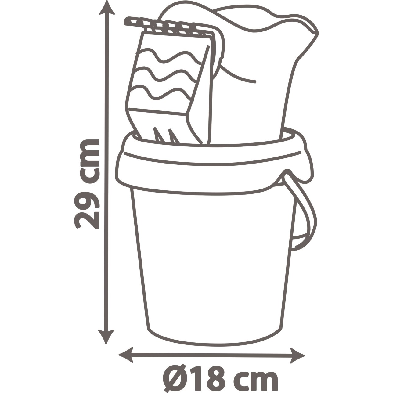 Smoby vedro set Spidey Garnished Bucket s kanglico velikost 18 cm