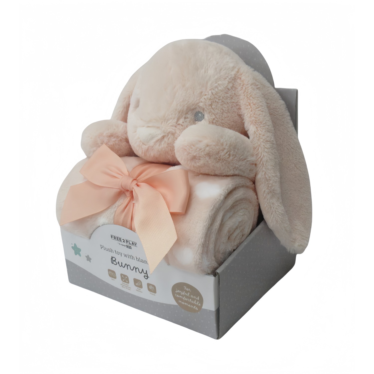 Free 2 Play dekica celoletna zajček, orange