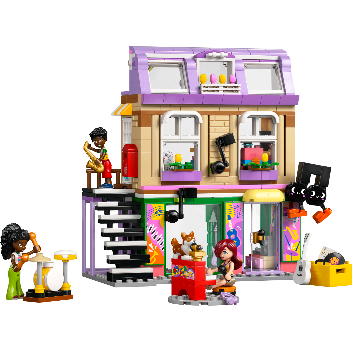 Lego® Friends 42653 Glasbena trgovina in stanovanje