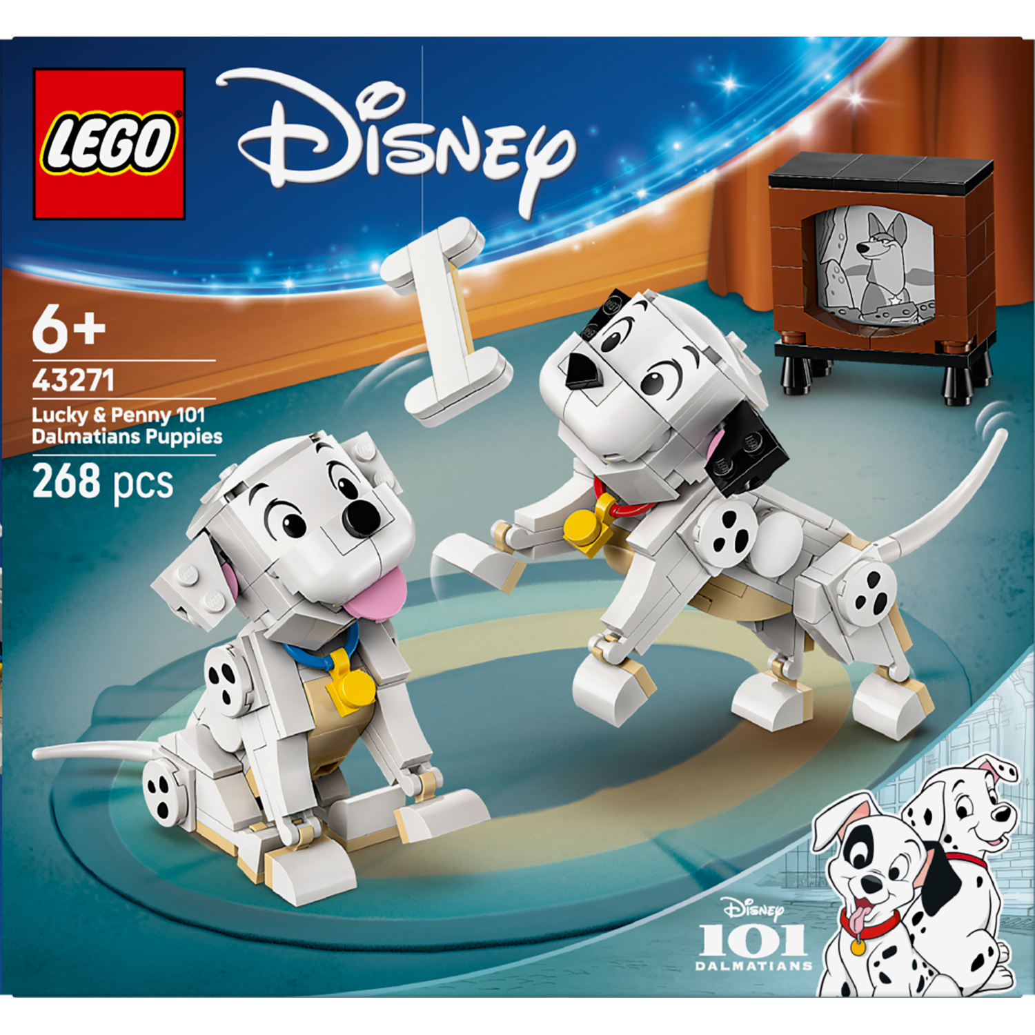 Lego® Disney Classic 43271 Mladička Lucky in Penny 101 dalmatinec
