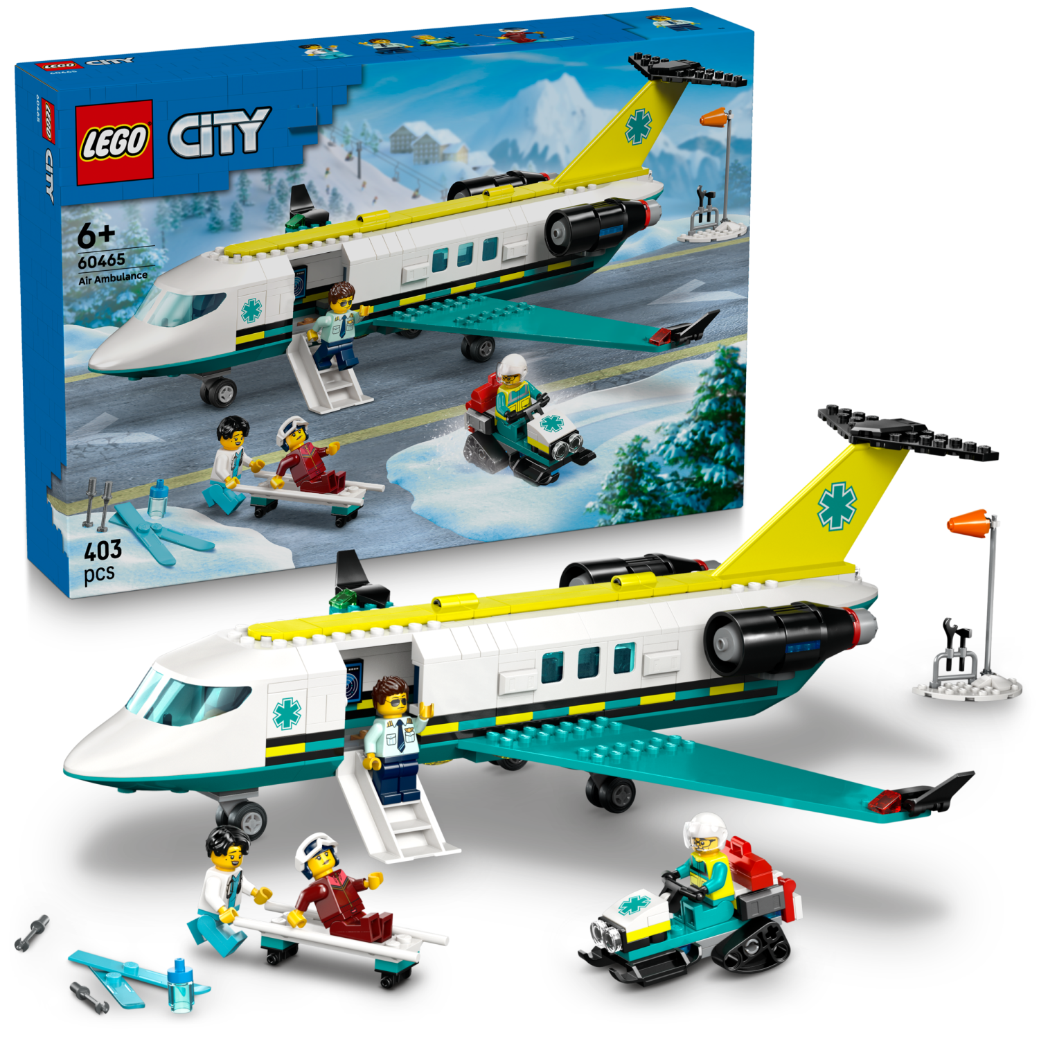 Lego® City 60465 Reševalno letalo za nujne primere Lego® City 60465 Reševalno letalo za nujne primere