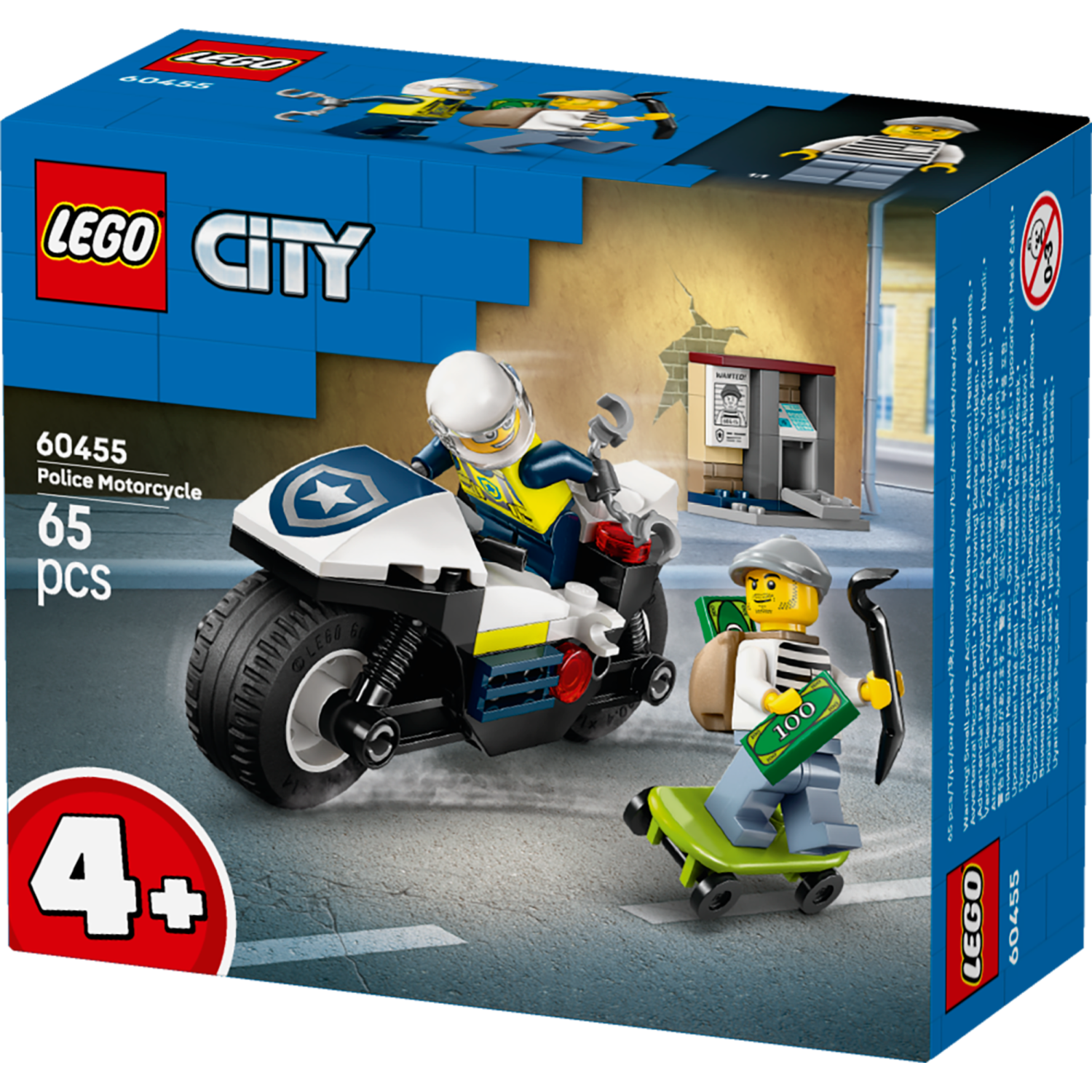 Lego® City 60455 Pregon s policijskim motorjem