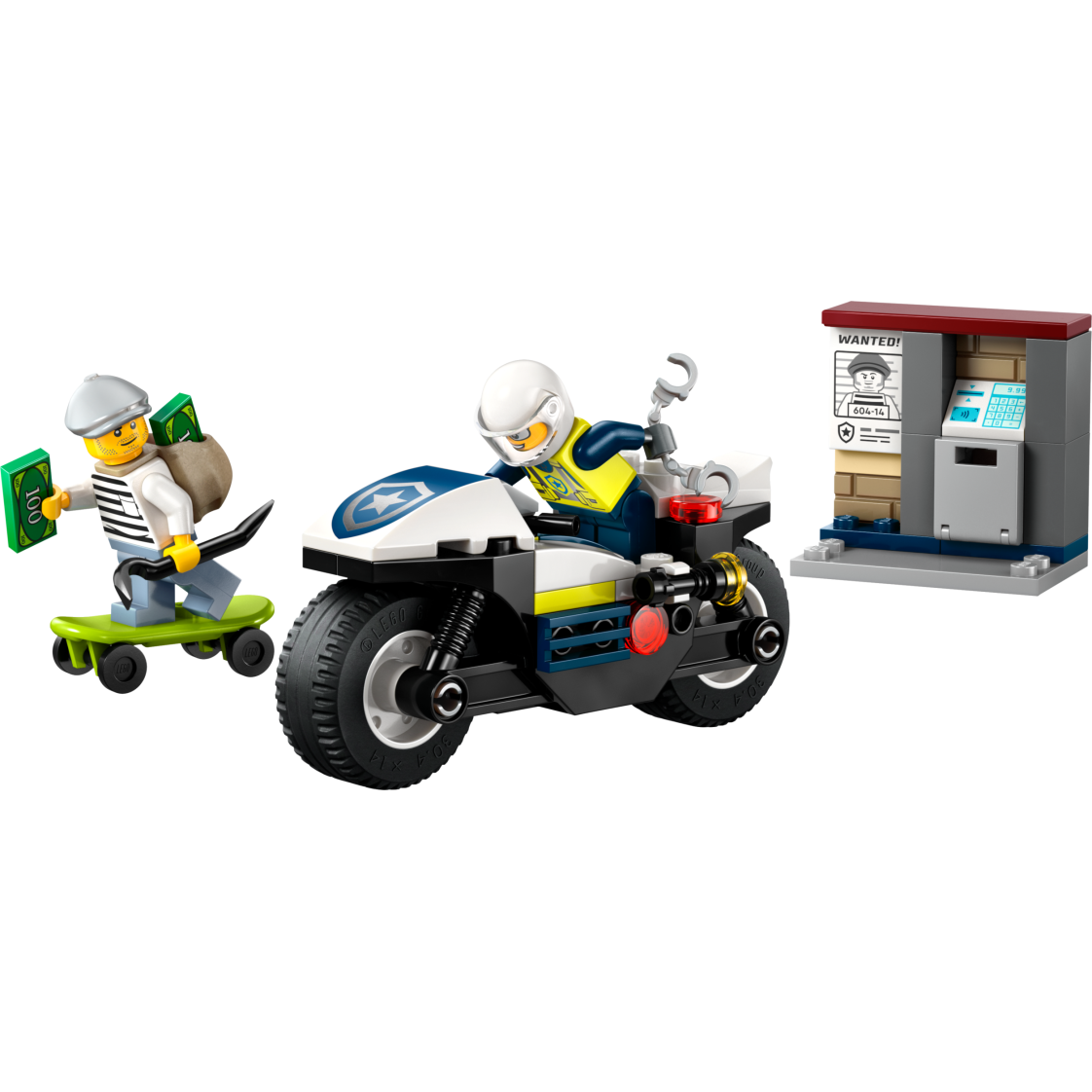 Lego® City 60455 Pregon s policijskim motorjem