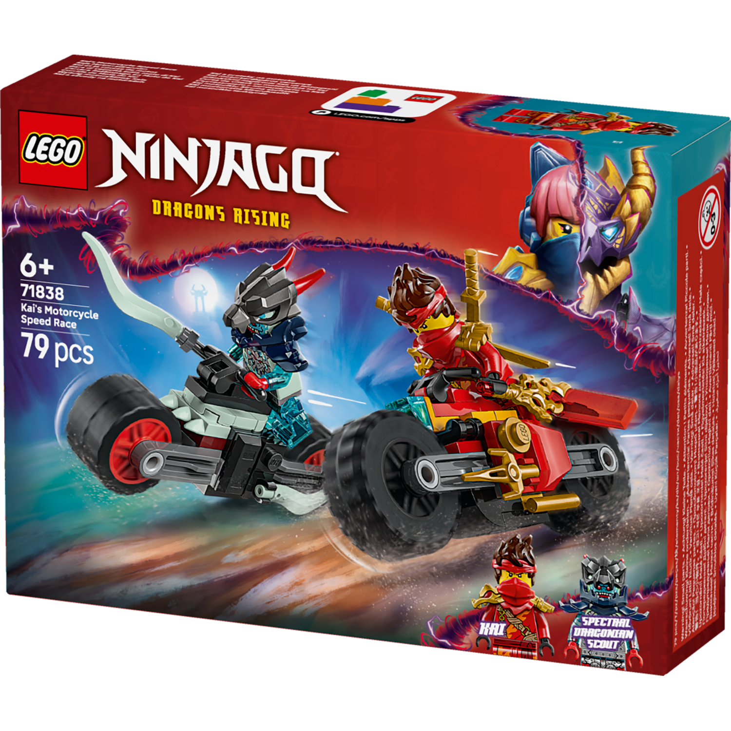 Lego® Ninjago® 71838 Kaijeva dirka z motorjem