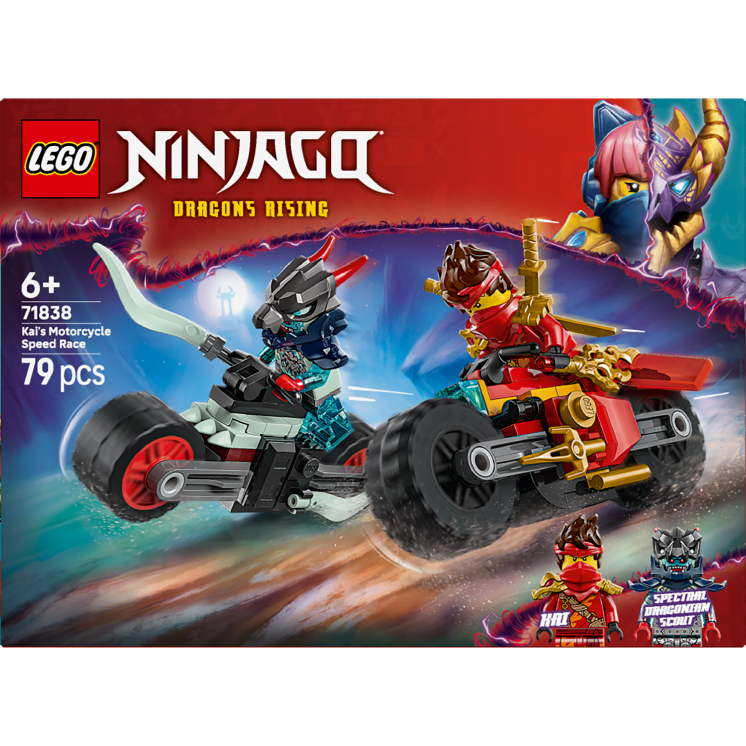 Lego® Ninjago® 71838 Kaijeva dirka z motorjem