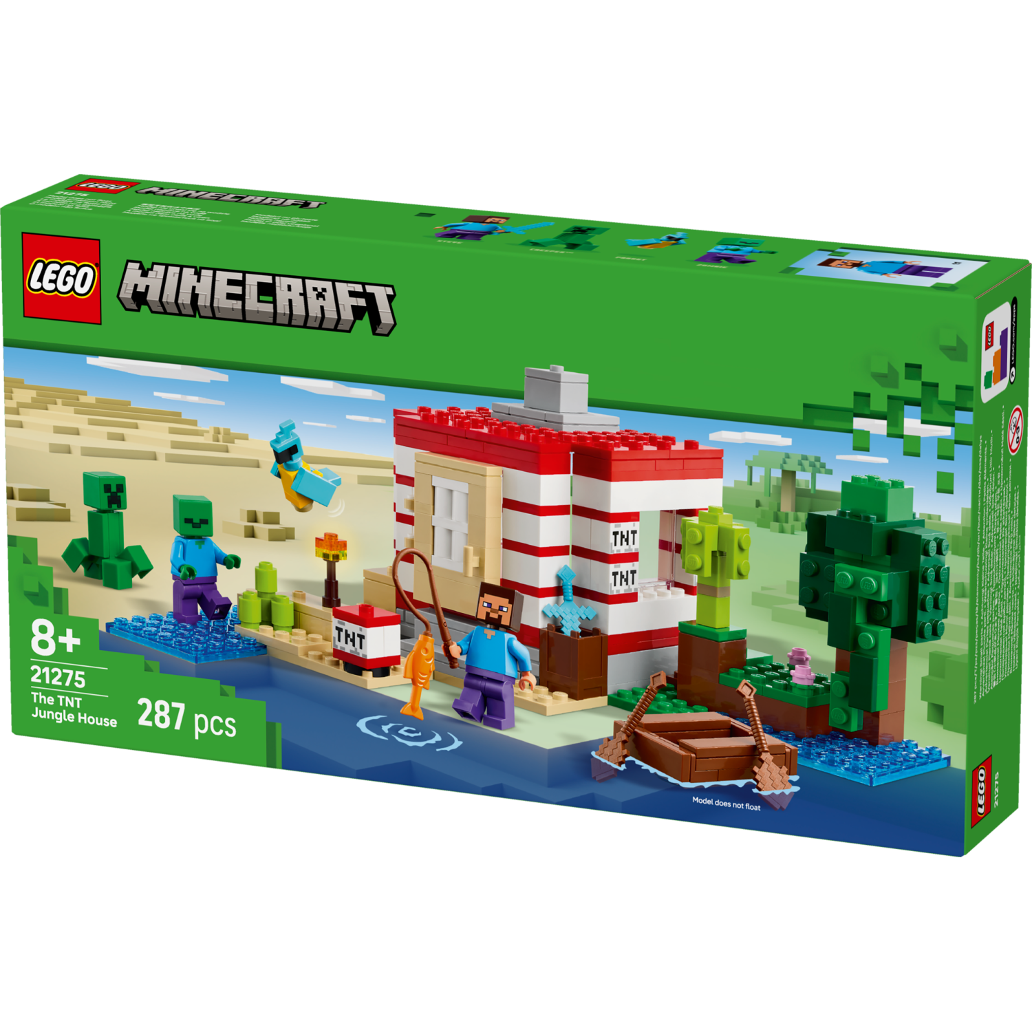Lego® Minecraft® 21275 Džungelska hiša TNT Lego® Minecraft® 21275 Džungelska hiša TNT