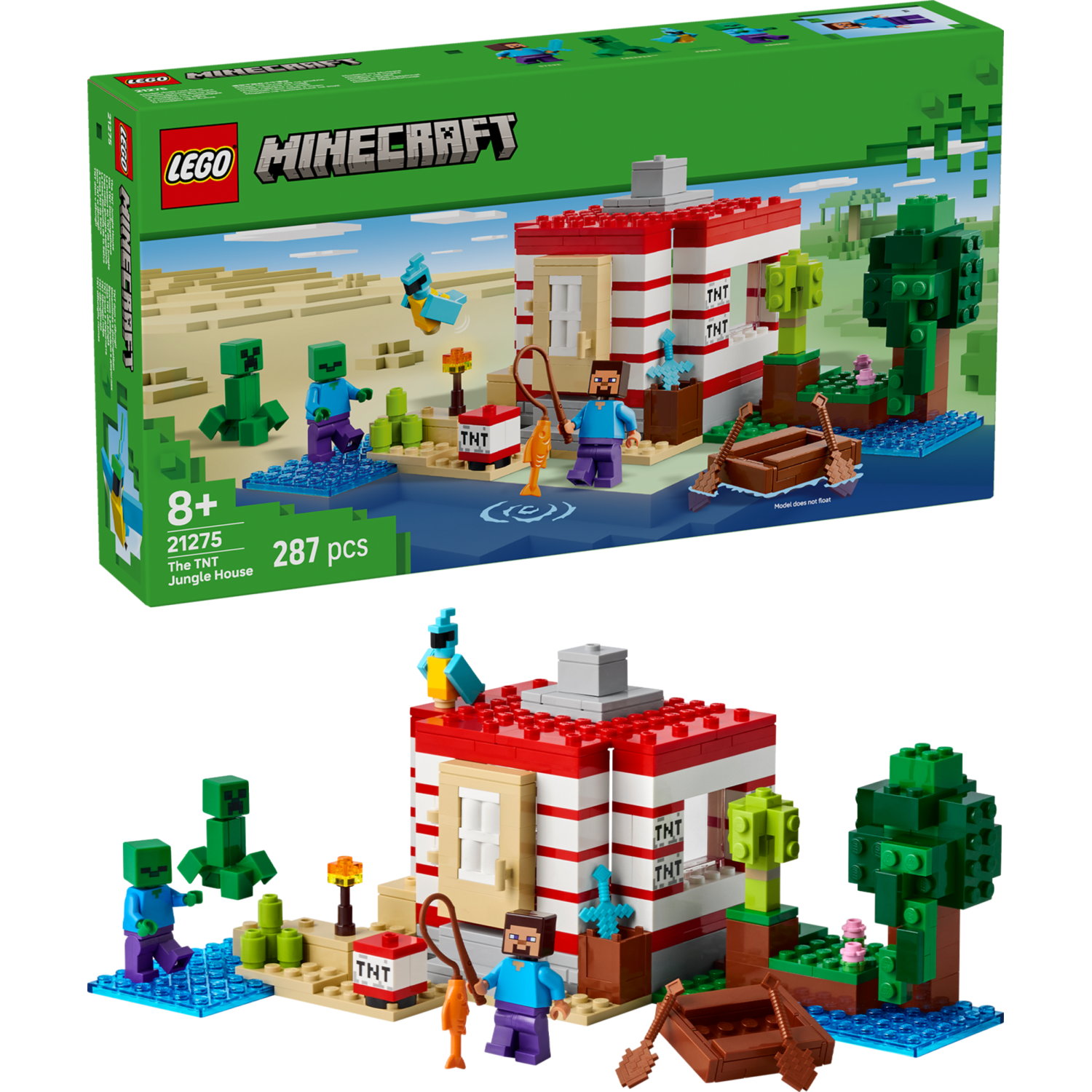 Lego® Minecraft® 21275 Džungelska hiša TNT Lego® Minecraft® 21275 Džungelska hiša TNT