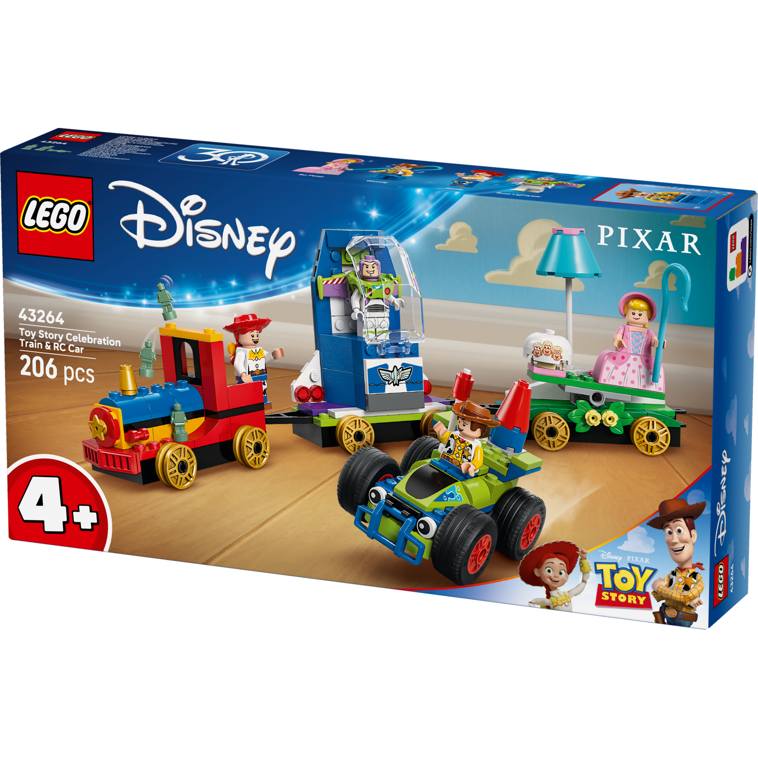 Kocke Disney Pixar Praznovanje Sveta igrač - Vlak in avtomobilček 43264