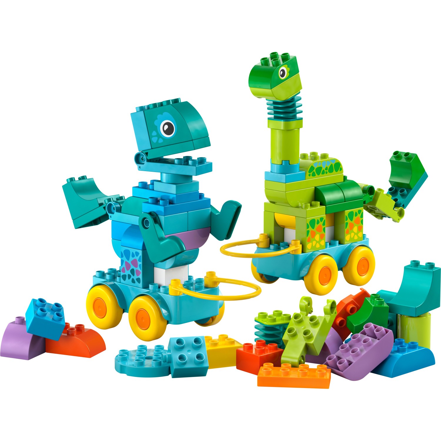 Kocke Duplo Dinozavri na kolesih 3v1 10451
