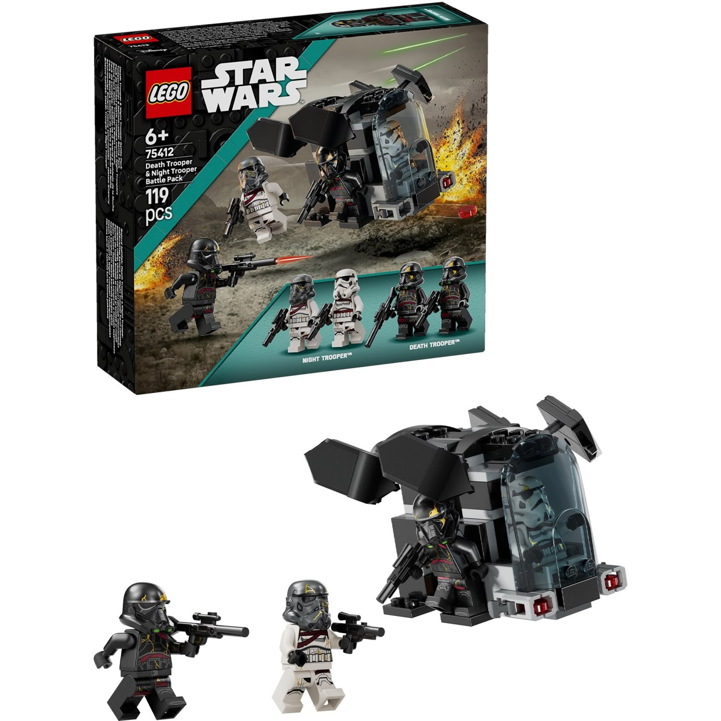 Lego Star Wars Bojni paket elitni jurišnik in nočni bojevnik 75412