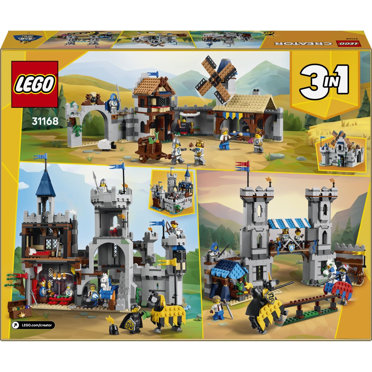 Lego Creator Srednjeveški grad viteza konjenika 31168