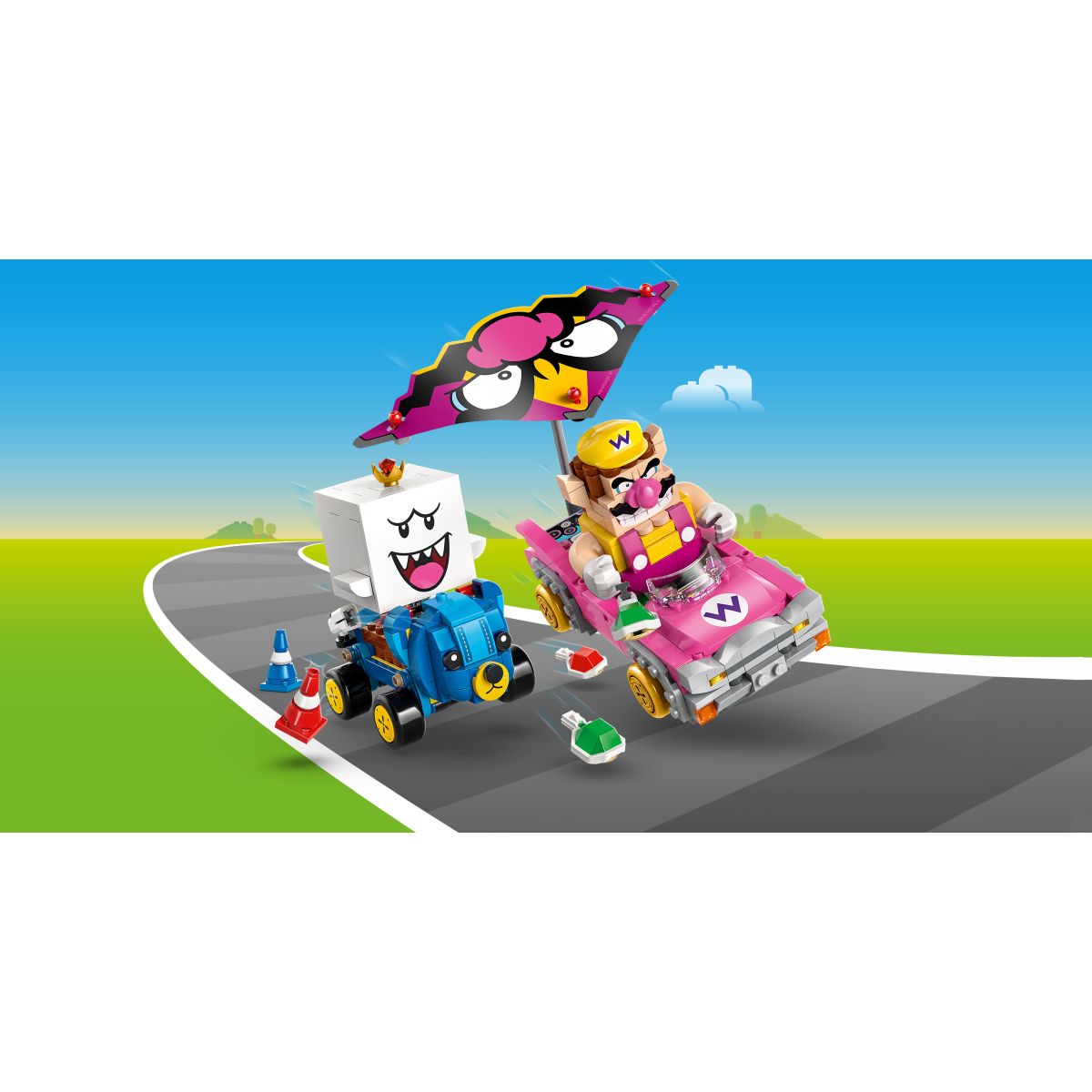 Lego Super Mario Kart – Wario & King Boo 72038