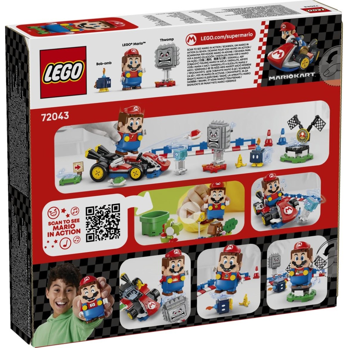 Kocke Super Mario Kart – Interaktivni Lego Mario & Standard Kart 72043