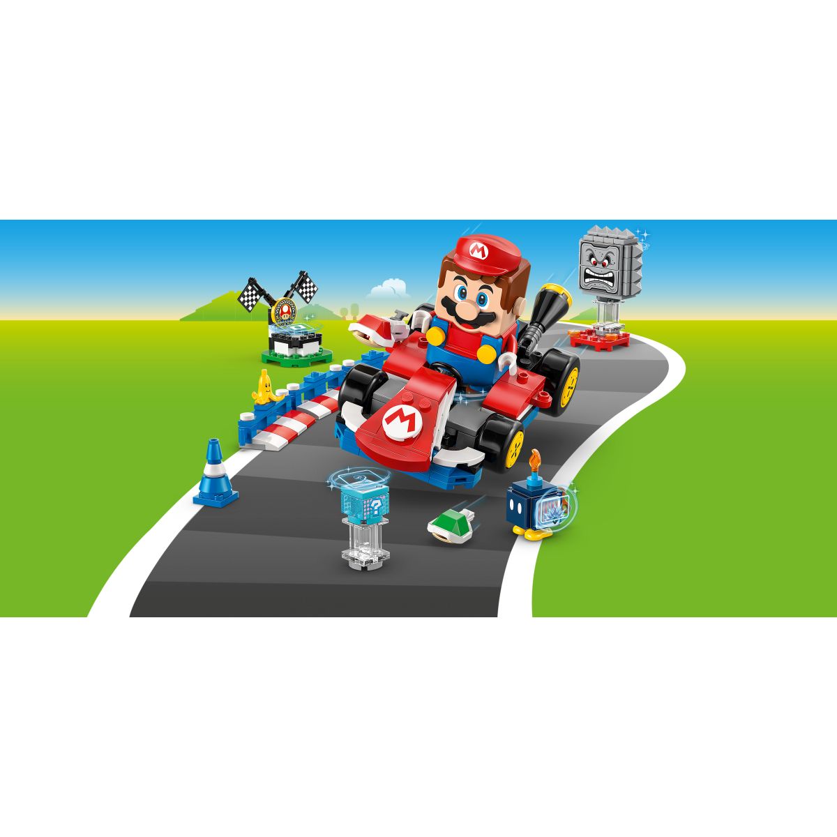 Kocke Super Mario Kart – Interaktivni Lego Mario & Standard Kart 72043
