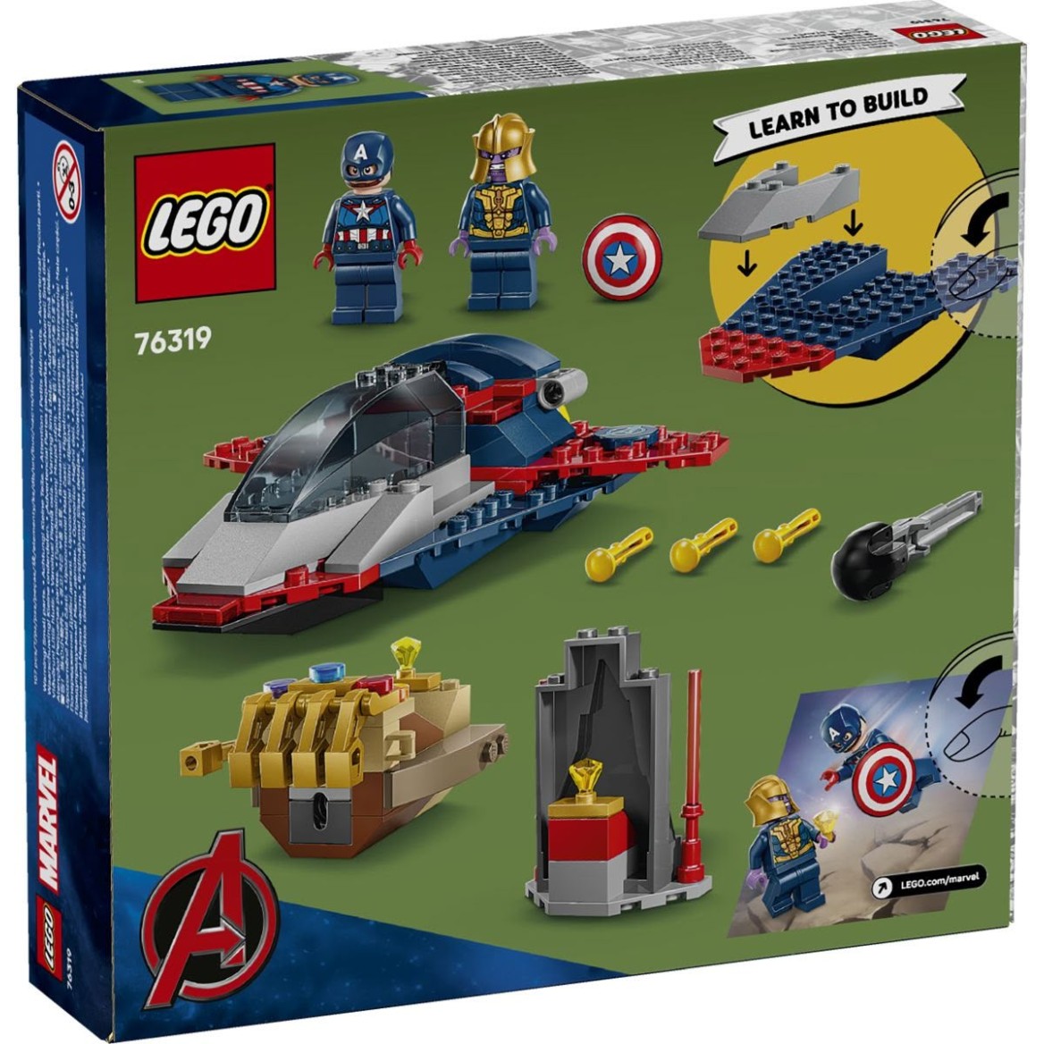 Kocke Super Heroes Stotnik Amerika proti Thanosu 76319