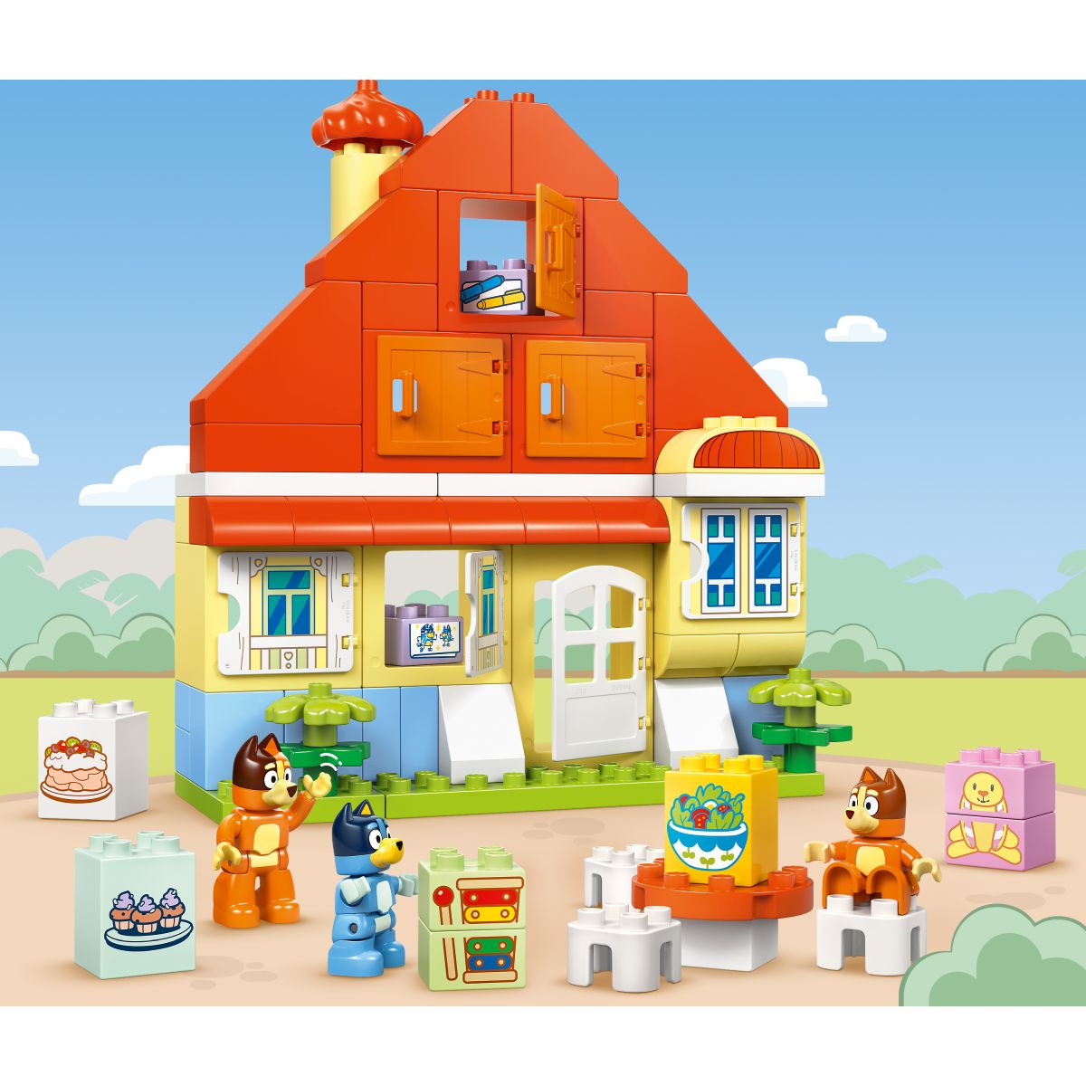 Kocke Duplo Blueyina družinska hiša z igro spomin 10459