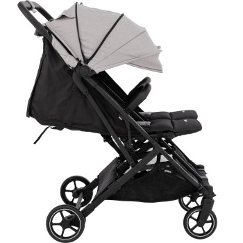 FreeON voziček za dvojčke ACTIVE TWIN Grey
