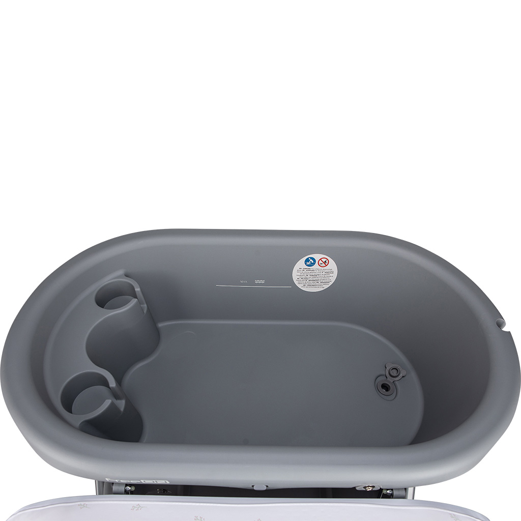 Stojalo z banjico Swan in s previjalno podlogo Grey Stojalo z banjico Swan in s previjalno podlogo Grey