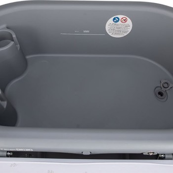 FreeON stojalo z banjico Swan in s previjalno podlogo Grey FreeON stojalo z banjico Swan in s previjalno podlogo Grey