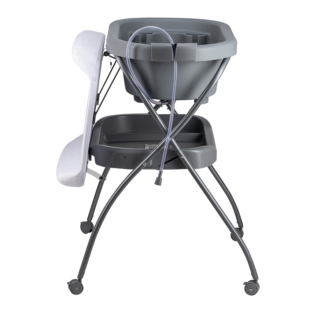 Stojalo z banjico Swan in s previjalno podlogo Grey Stojalo z banjico Swan in s previjalno podlogo Grey