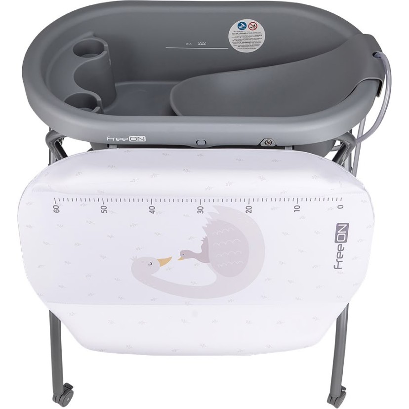 Stojalo z banjico Swan in s previjalno podlogo Grey