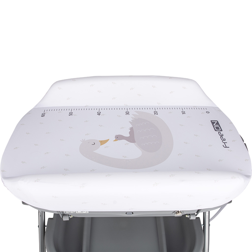 Stojalo z banjico Swan in s previjalno podlogo Grey Stojalo z banjico Swan in s previjalno podlogo Grey