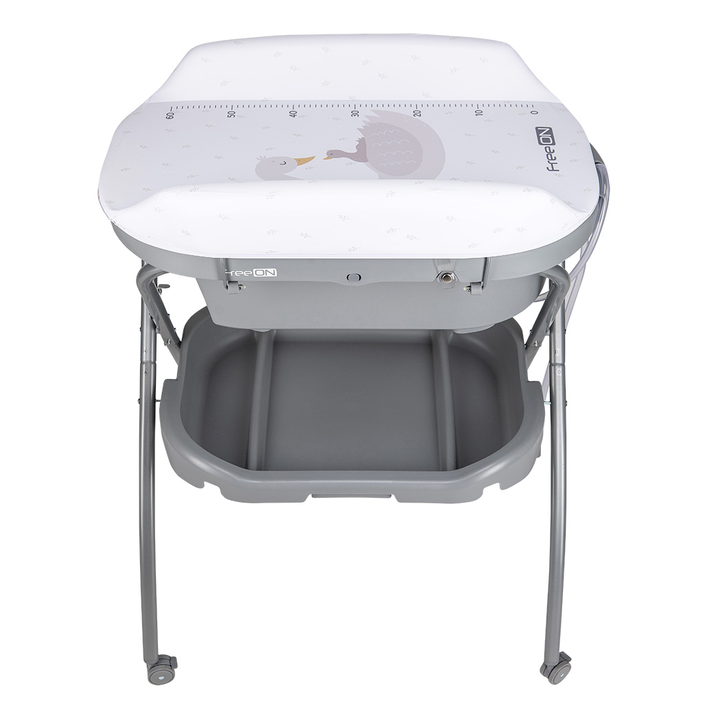 Stojalo z banjico Swan in s previjalno podlogo Grey Stojalo z banjico Swan in s previjalno podlogo Grey