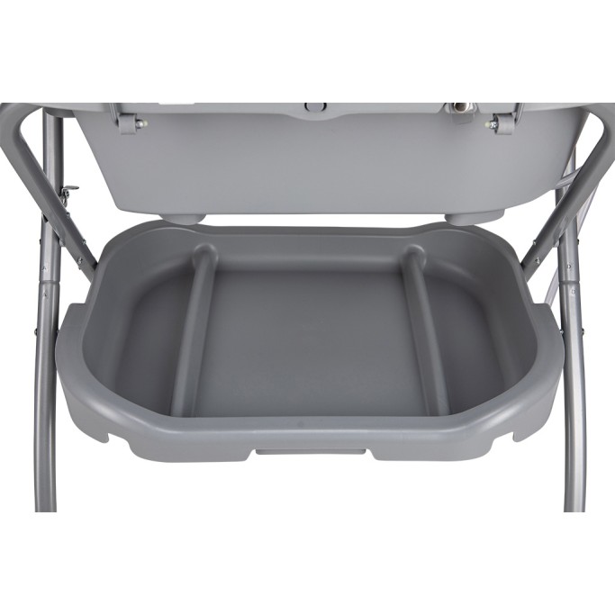Stojalo z banjico Swan in s previjalno podlogo Grey Stojalo z banjico Swan in s previjalno podlogo Grey