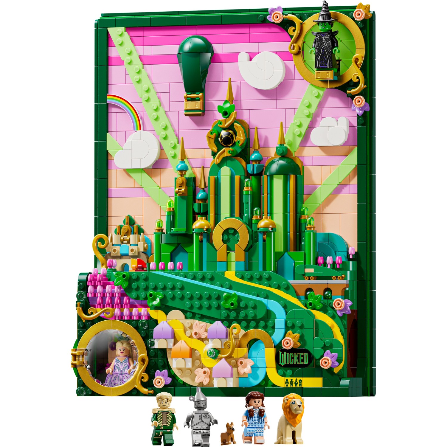 Lego kocke Wicked Stenska umetnina Emerald City 75685