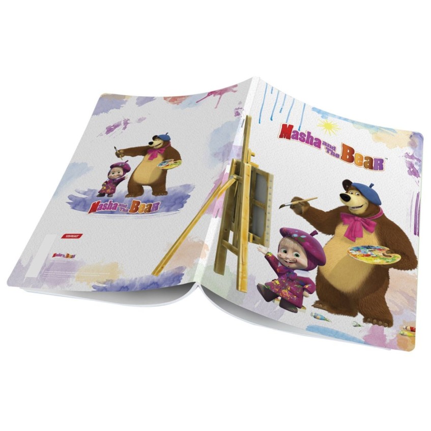 Šolski zvezek A4 s črtami Maša in medved 19801