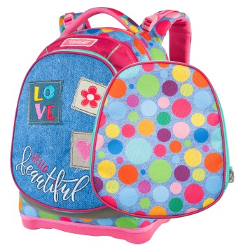 SUPERLIGHT 2 FACE PETIT Hello Beautiful 26235 - šolska torba
