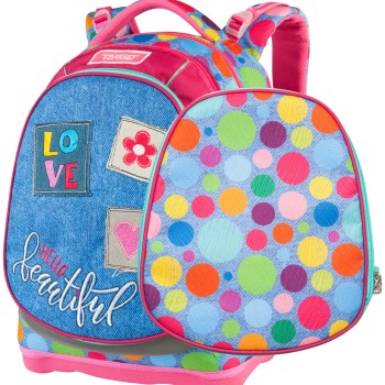 SUPERLIGHT 2 FACE PETIT Hello Beautiful 26235 - šolska torba