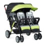 SPORT SPLASH QUAD Lime z dežno prevleko - voziček za več otrok