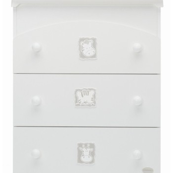 Lesena Previjalna komoda z banjico BABYZOO