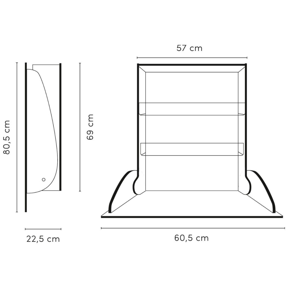 Previjalna miza Timkid KAWA HPL White Previjalna miza Timkid KAWA HPL White