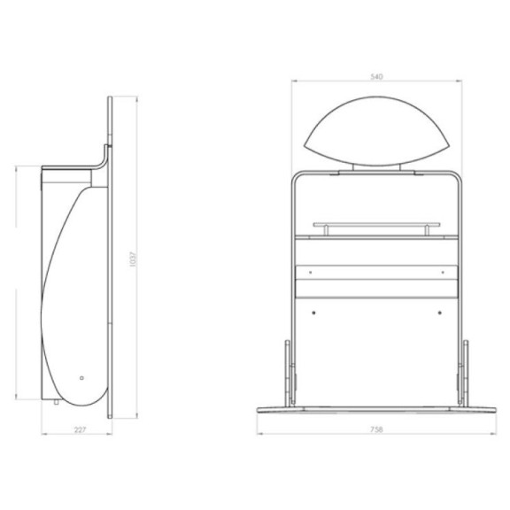 Previjalna miza Timkid OWO 2.0  Ladybird