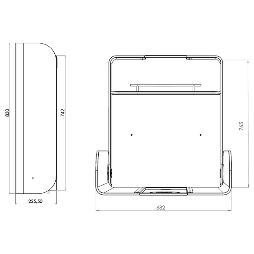 Stol za presvlačenje Timkid KAWAMAXI Anthracite