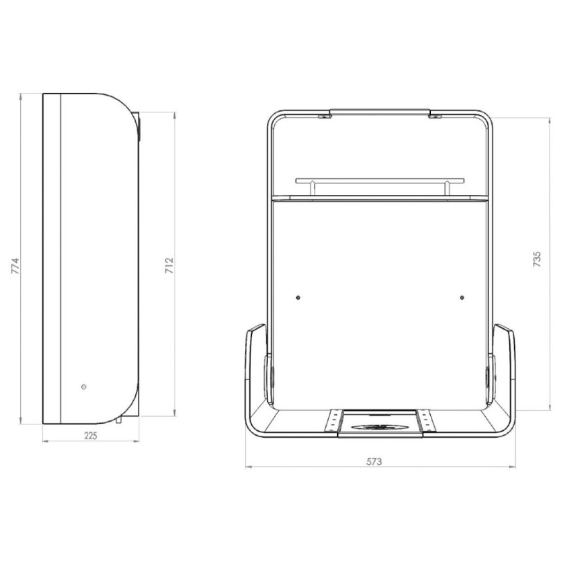 Previjalna miza Timkid KAWAMIDI Natur