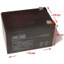 12V nadomestni akumulator 12Ah