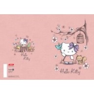 Zvezek A4 Hello Kitty Garden karo