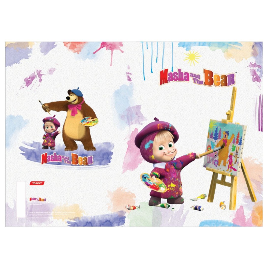 Šolski zvezek A4 s črtami Maša in medved 19801