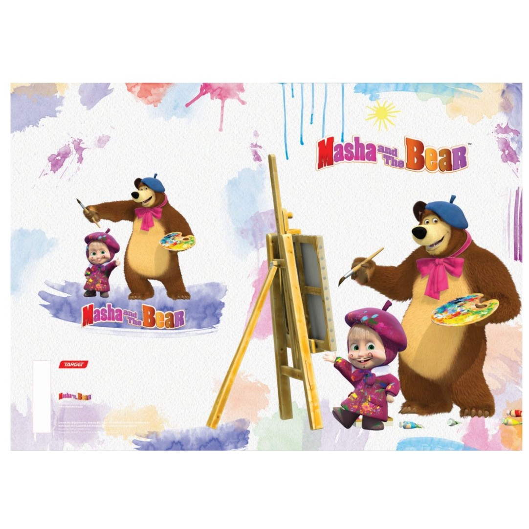 Šolski zvezek A4 s črtami Maša in medved 19801