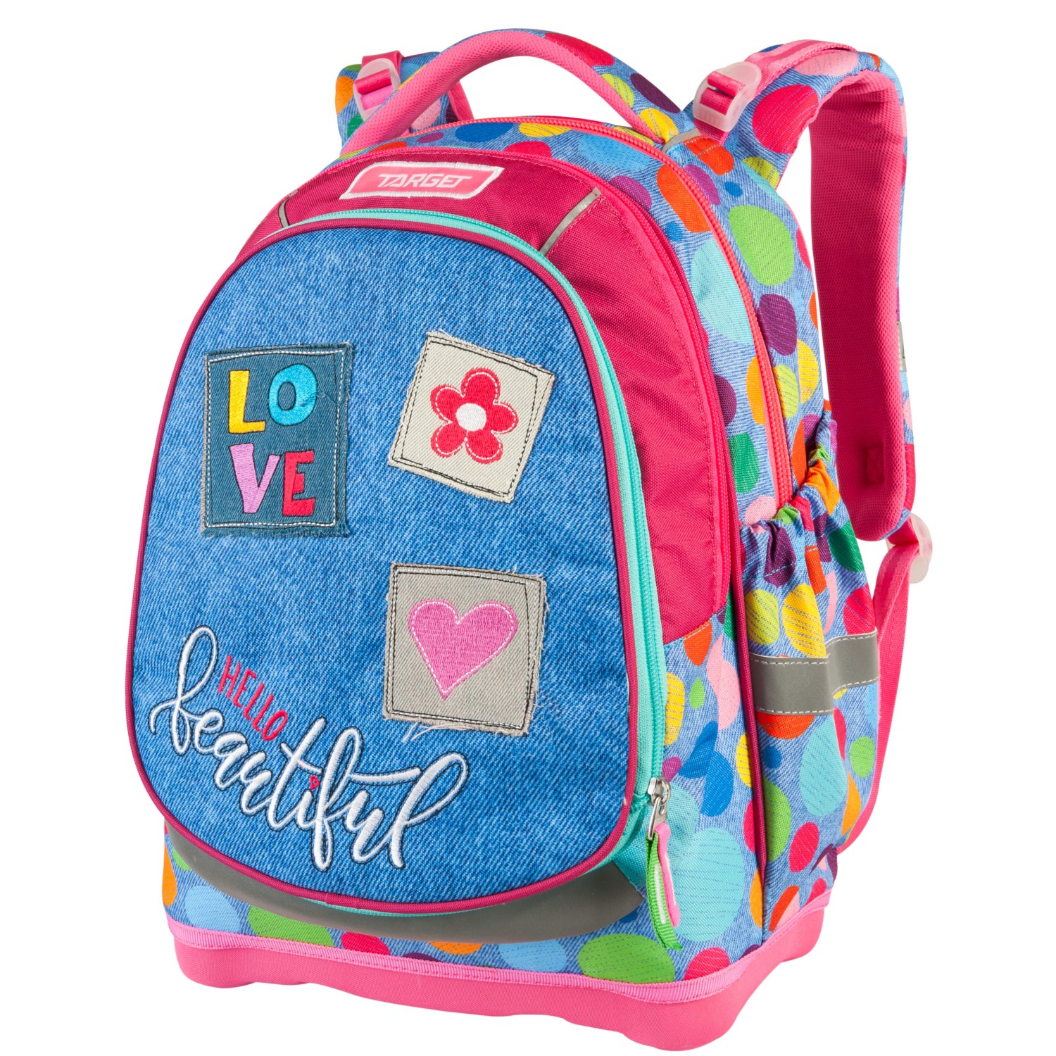 SUPERLIGHT 2 FACE PETIT Hello Beautiful 26235 - školska torba, školski ruksak SUPERLIGHT 2 FACE PETIT Hello Beautiful 26235 - školska torba, školski ruksak