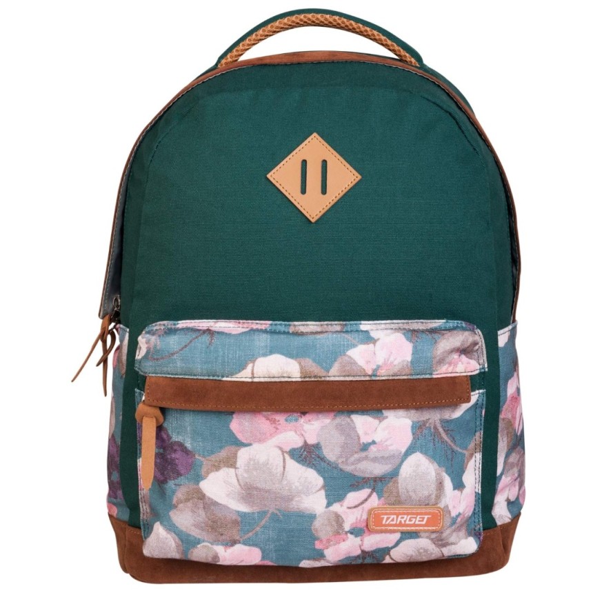 CANVAS Floral Green 26777 - Šolski nahrbtnik, šolska torba CANVAS Floral Green 26777 - Šolski nahrbtnik, šolska torba