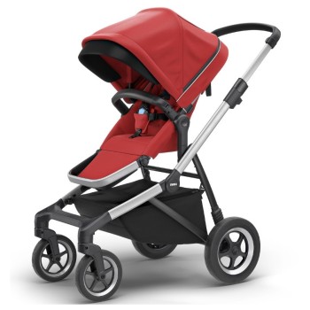 SLEEK Energy Red - otroški voziček s košaro