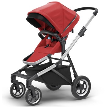 SLEEK Energy Red - otroški voziček s košaro