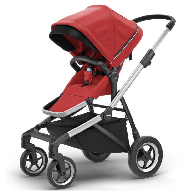 SLEEK Energy Red - otroški voziček s košaro