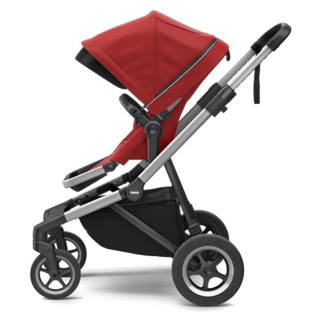 SLEEK Energy Red - otroški voziček s košaro