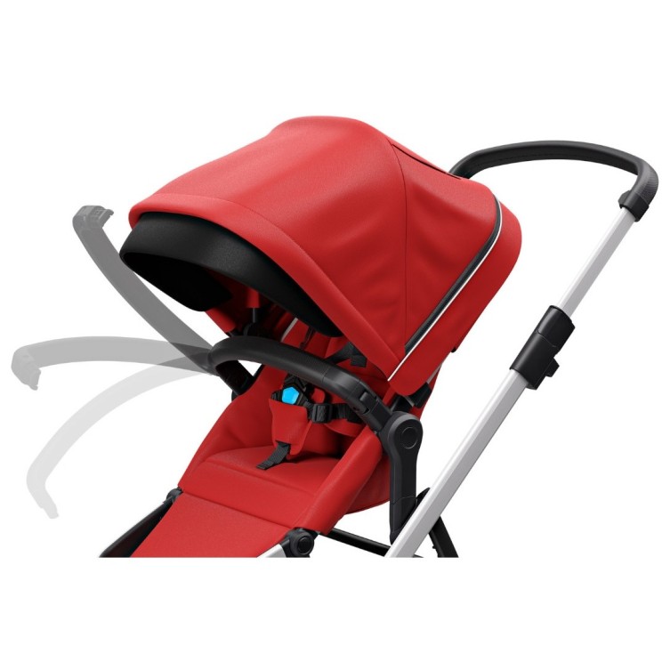 SLEEK Energy Red - otroški voziček s košaro