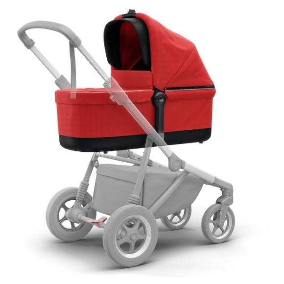 SLEEK Energy Red - otroški voziček s košaro